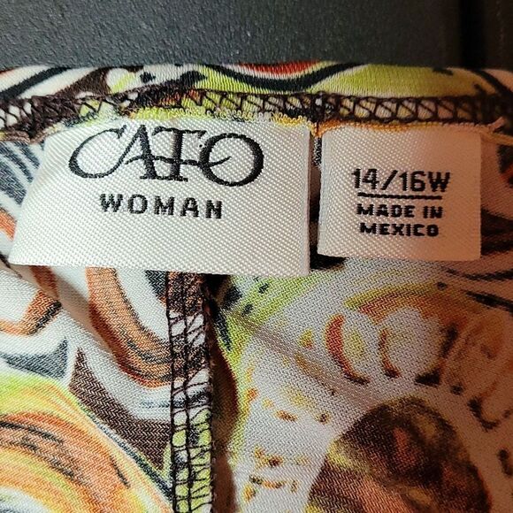 Cato batwing multi colored tunic top - Picture 5 of 7